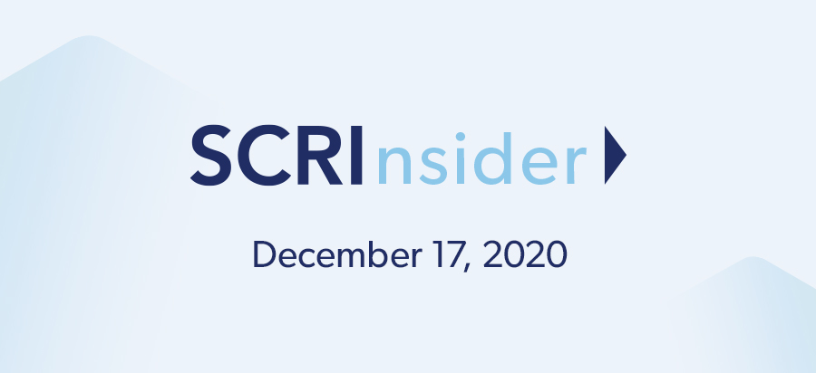 Light blue box with text inside that reads SCRI Insider, December 17, 2020